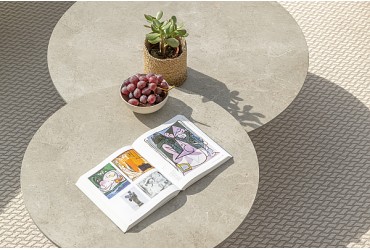 Koffietafel RONDA 90cm Keramiek - Toonmodel